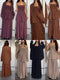 Spring Smocked Spaghetti Straps Tops With Skirts and Long Shirts Sets